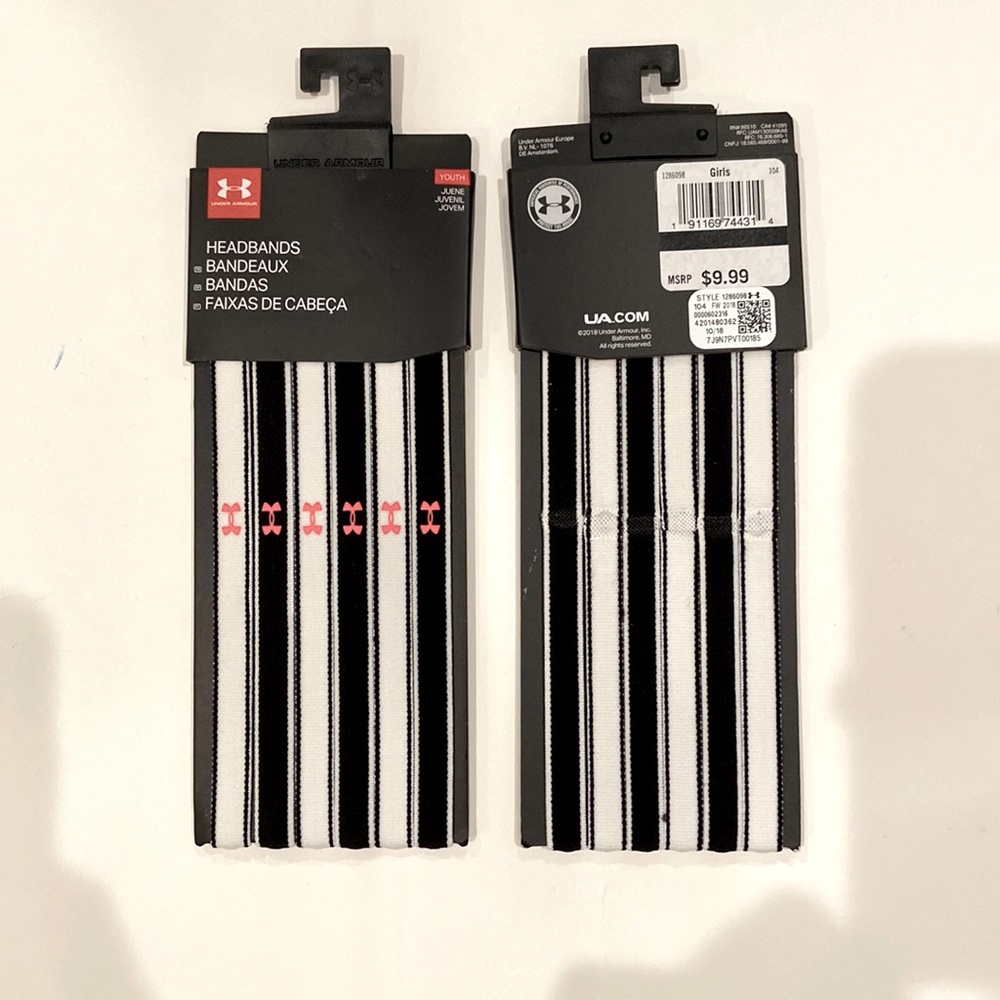 2 UNDER ARMOUR MINI HEADBANDS - 6 PACK YOUTH